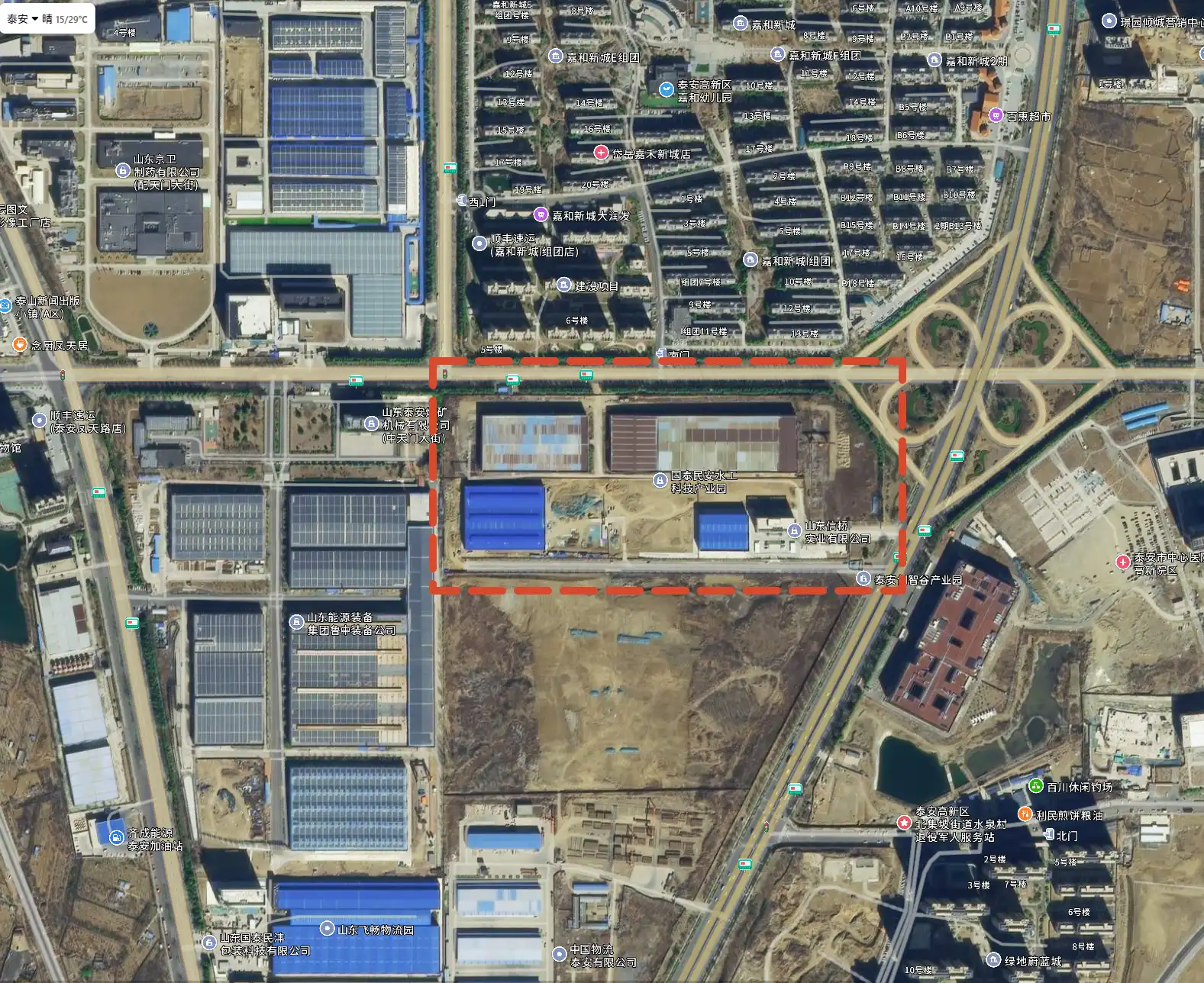 XinQiao Steel Structure Factory Satellite Map