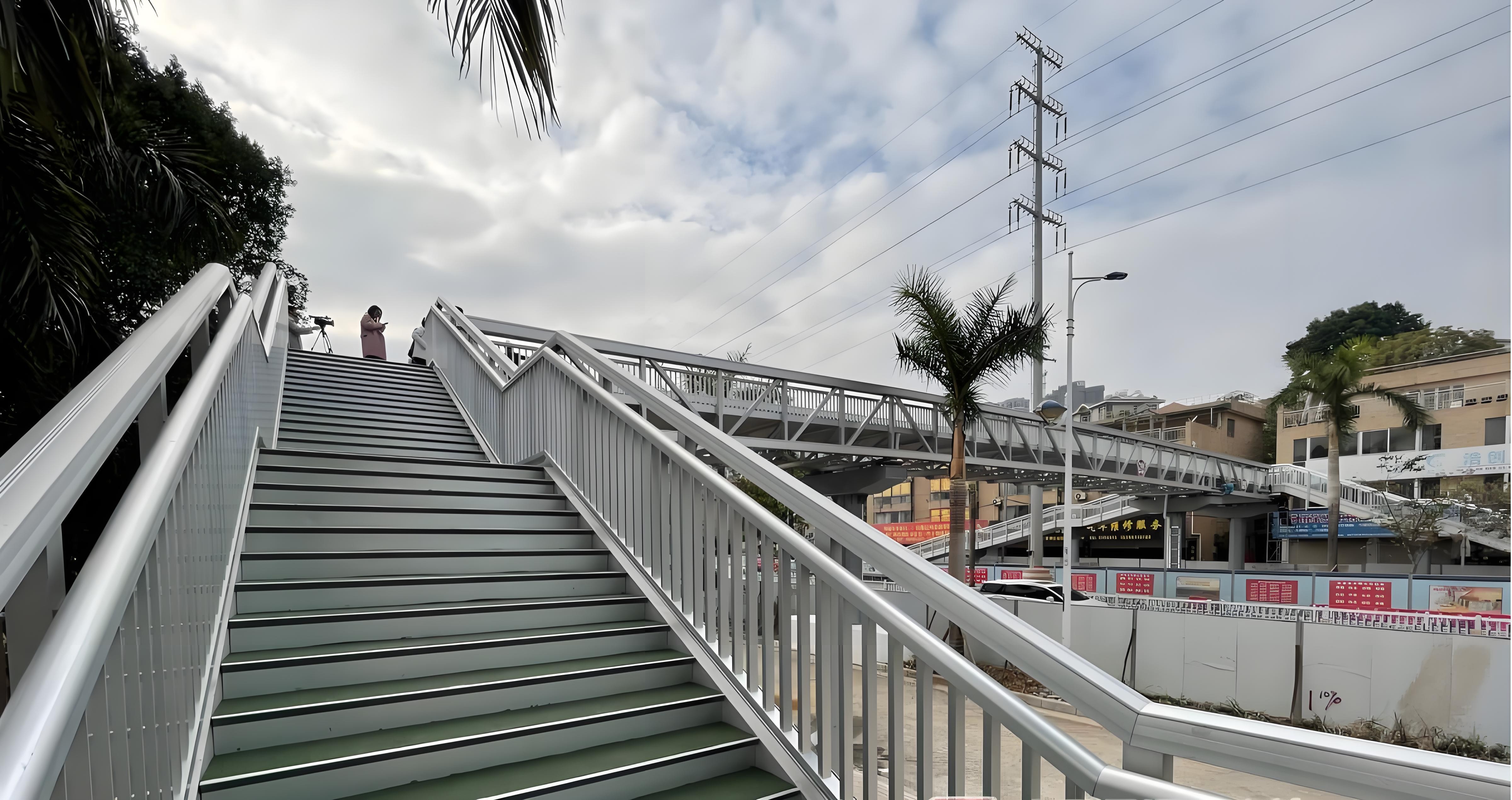 Galvanized steel bridge framework
