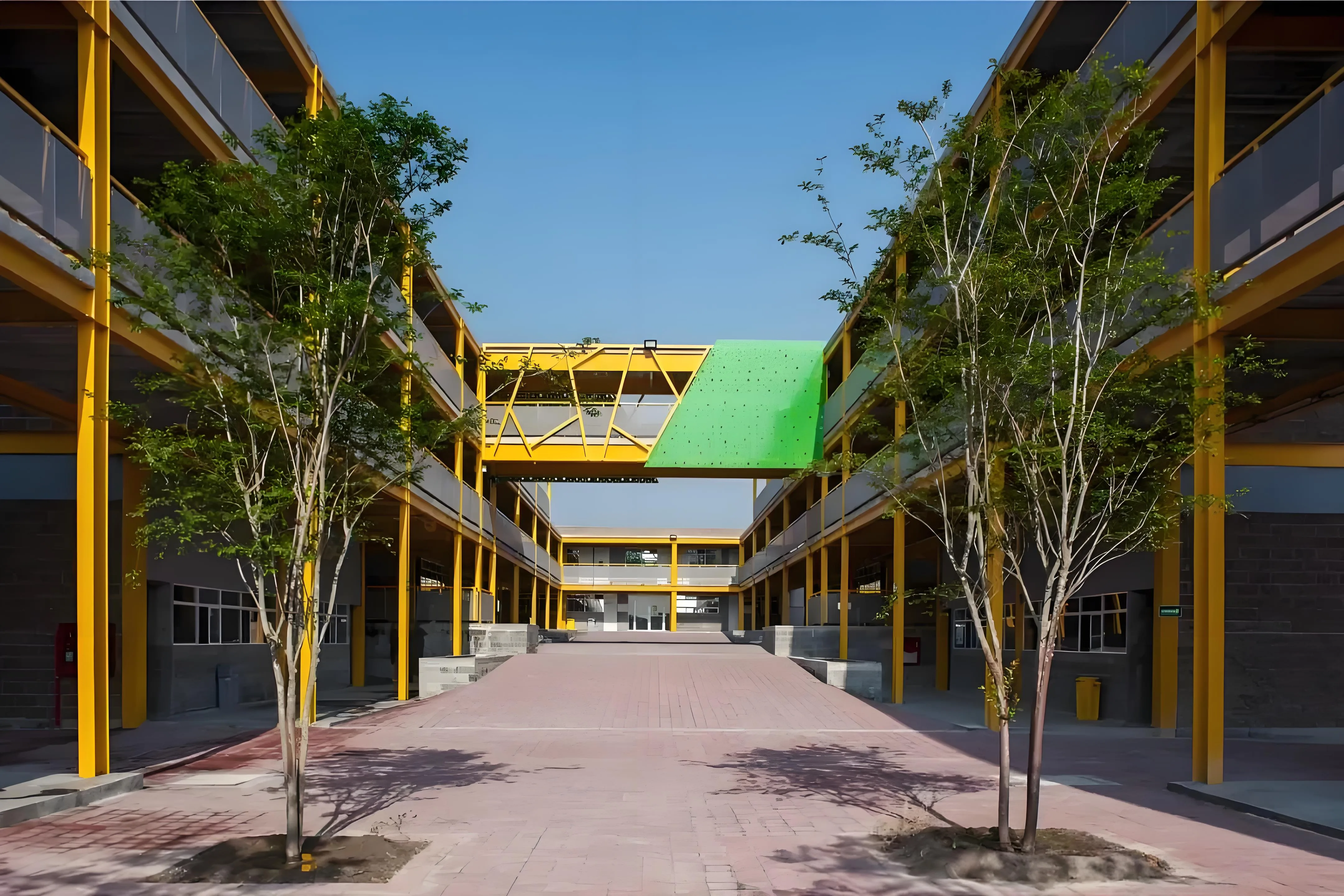 Teacher office building construction phase