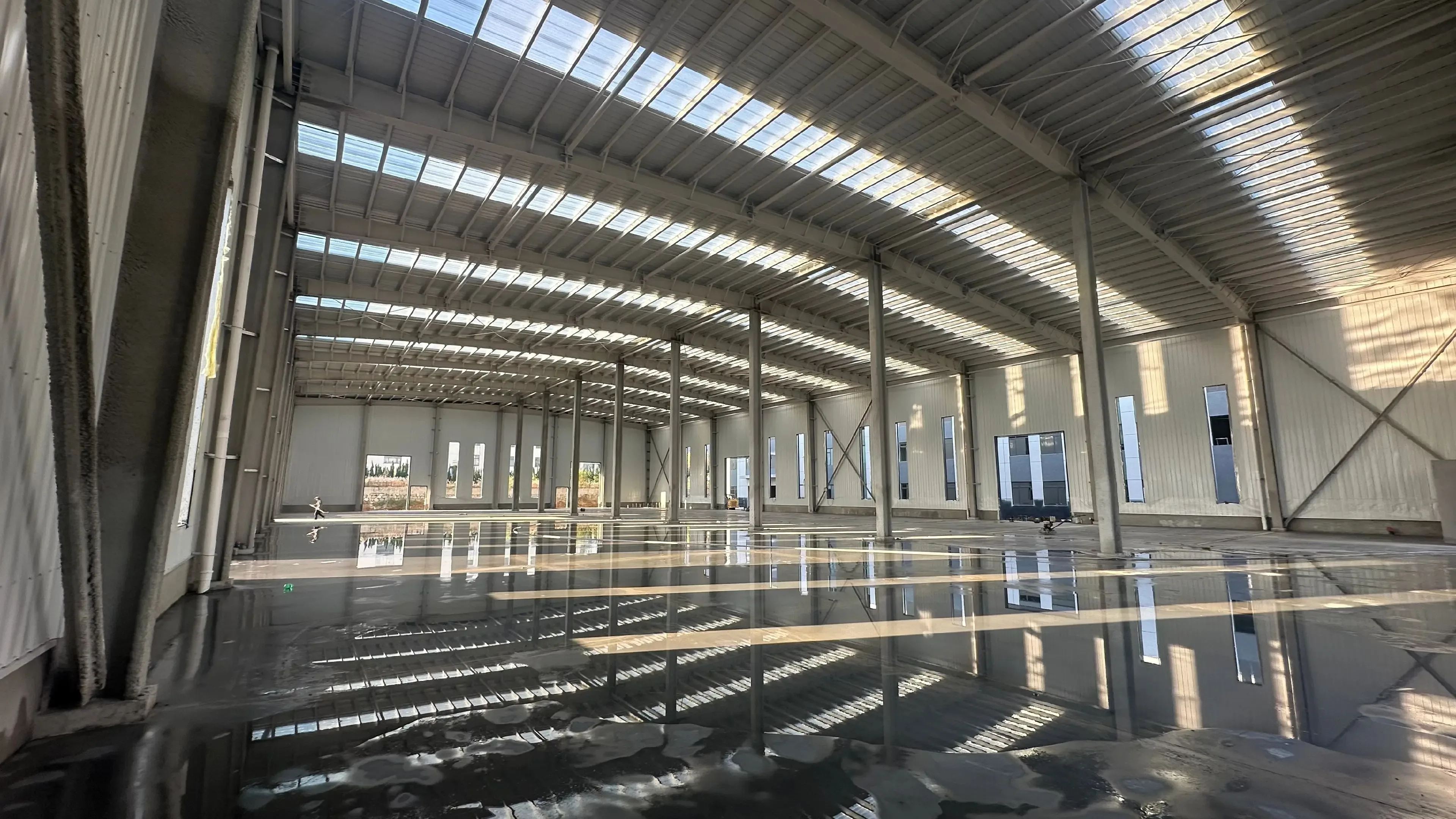 Steel Structure Warehouse Construction Site