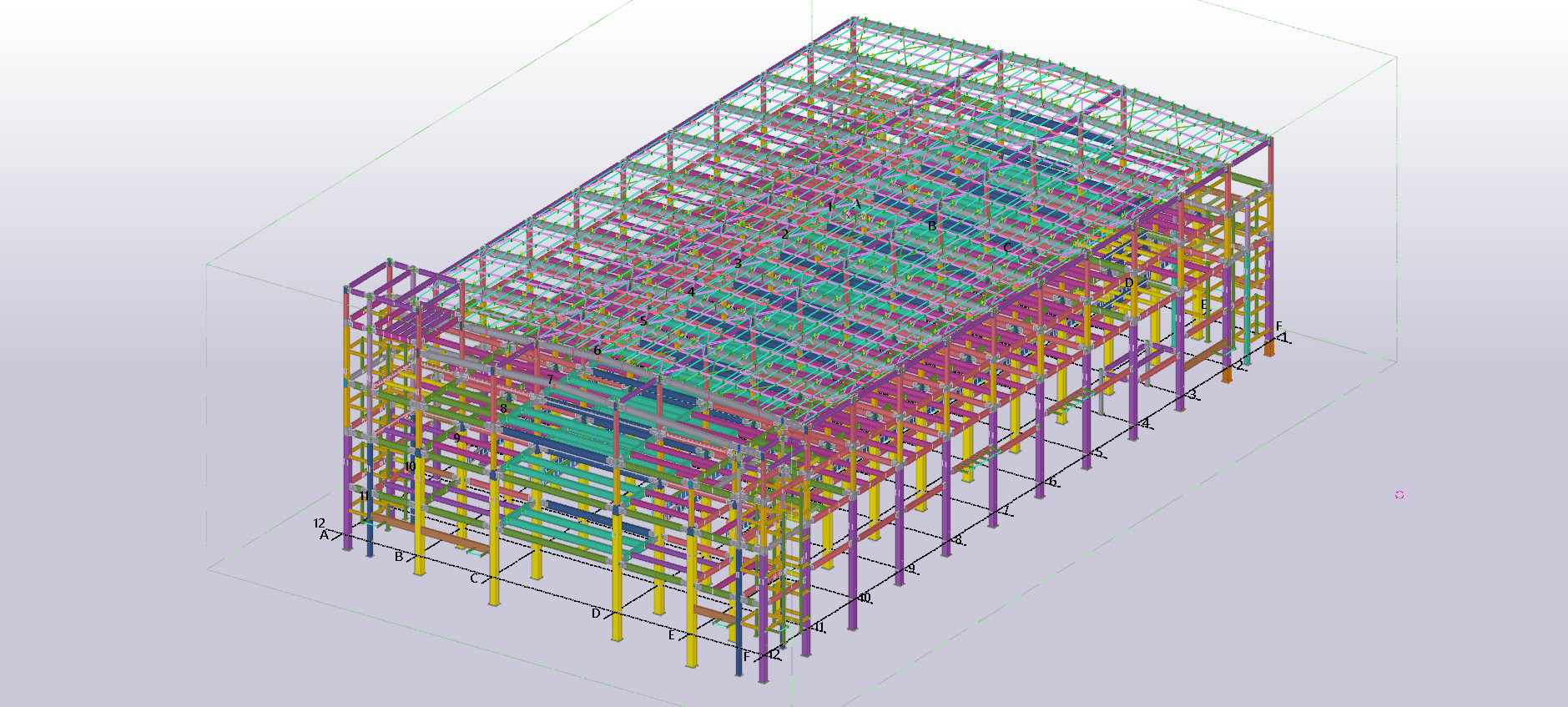 Structural engineer auditing cut length of wide flange steel beam against digital BIM fabrication model